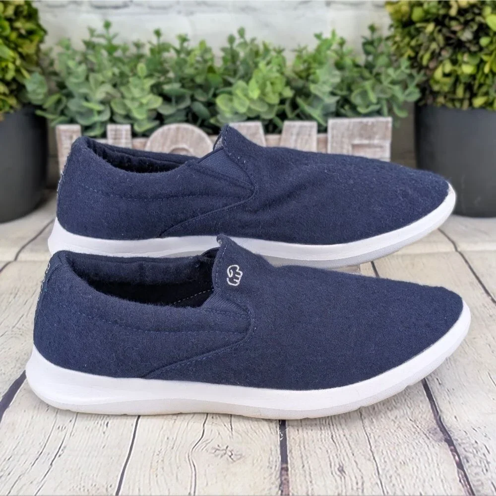 Merinos Slip-Ons Navy/White
